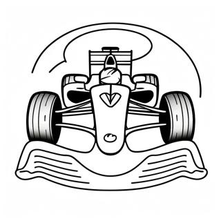Fast Formula 1 Race Track Coloring Page | Formula 1 塗色頁
