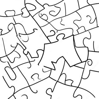Autism Awareness Puzzle Pieces Coloring Page | Autism Awareness 塗色頁