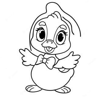 Daisy Duck Coloring Page