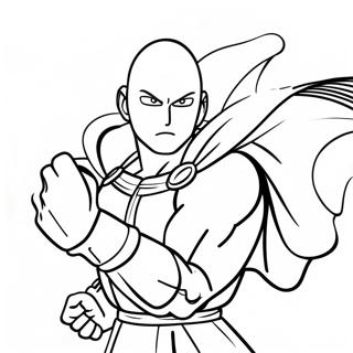 One Punch Man Coloring Page | One Punch Man 塗色頁