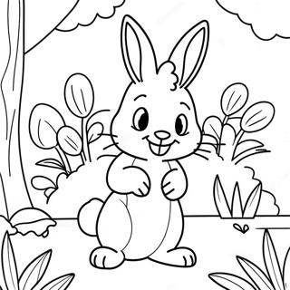 Cute Peter Rabbit in the Garden Coloring Page | Peter Rabbit 塗色頁