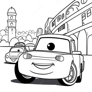 Cars 2 Coloring Page | Cars 2 塗色頁