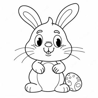 Full Size Easter Bunny Coloring Page | Full Size Easter Bunny 塗色頁