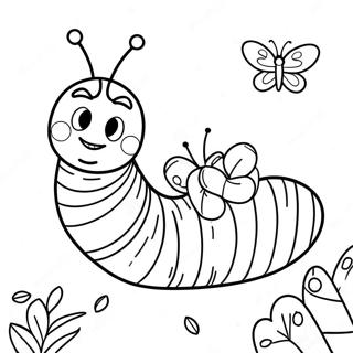 Very Hungry Caterpillar Coloring Page