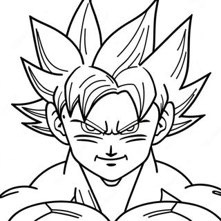Goku Ultra Instinct Coloring Page | Goku Ultra Instinct 塗色頁