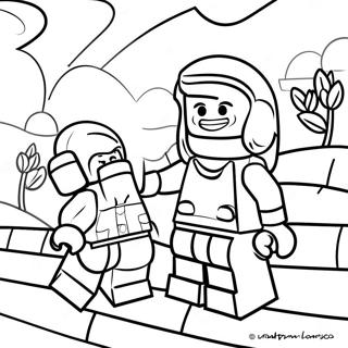Lego Dreamzzz Adventure Scene Coloring Page | Lego Dreamzzz 塗色頁