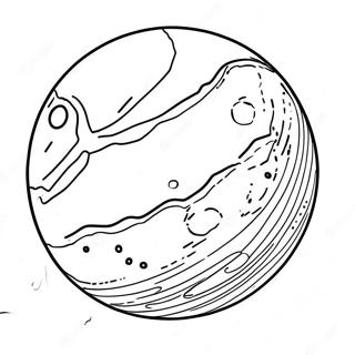Pluto Dwarf Planet Coloring Page