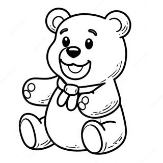 Gummy Bear Coloring Page