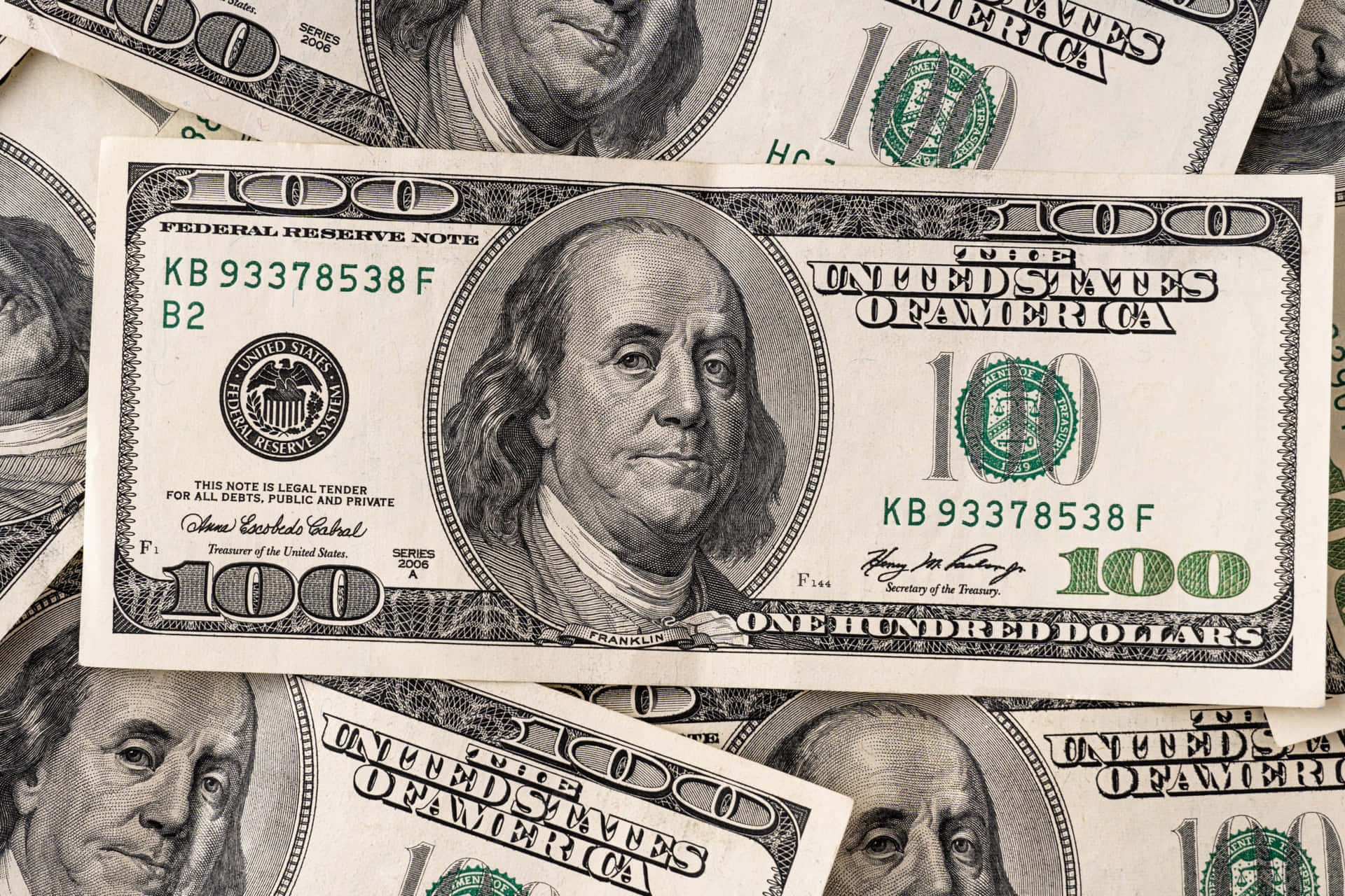 100 Dollar Bill 桌布