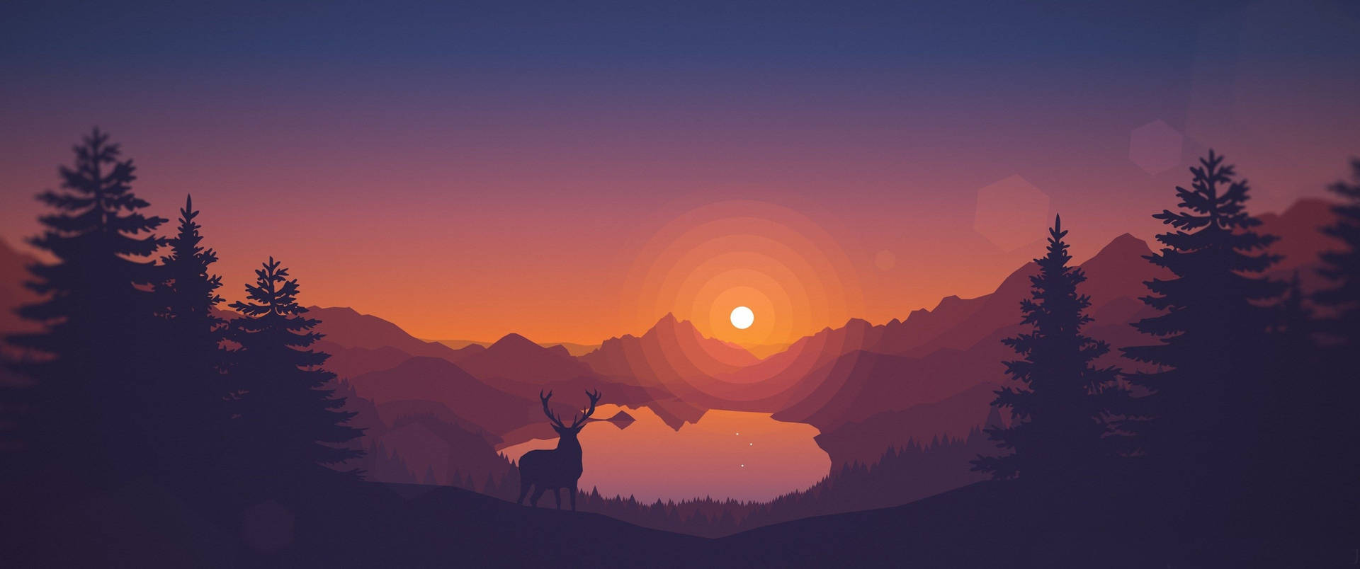 3440x1440 Minimalist 桌布
