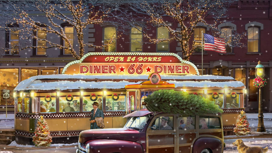 50s Diner 桌布
