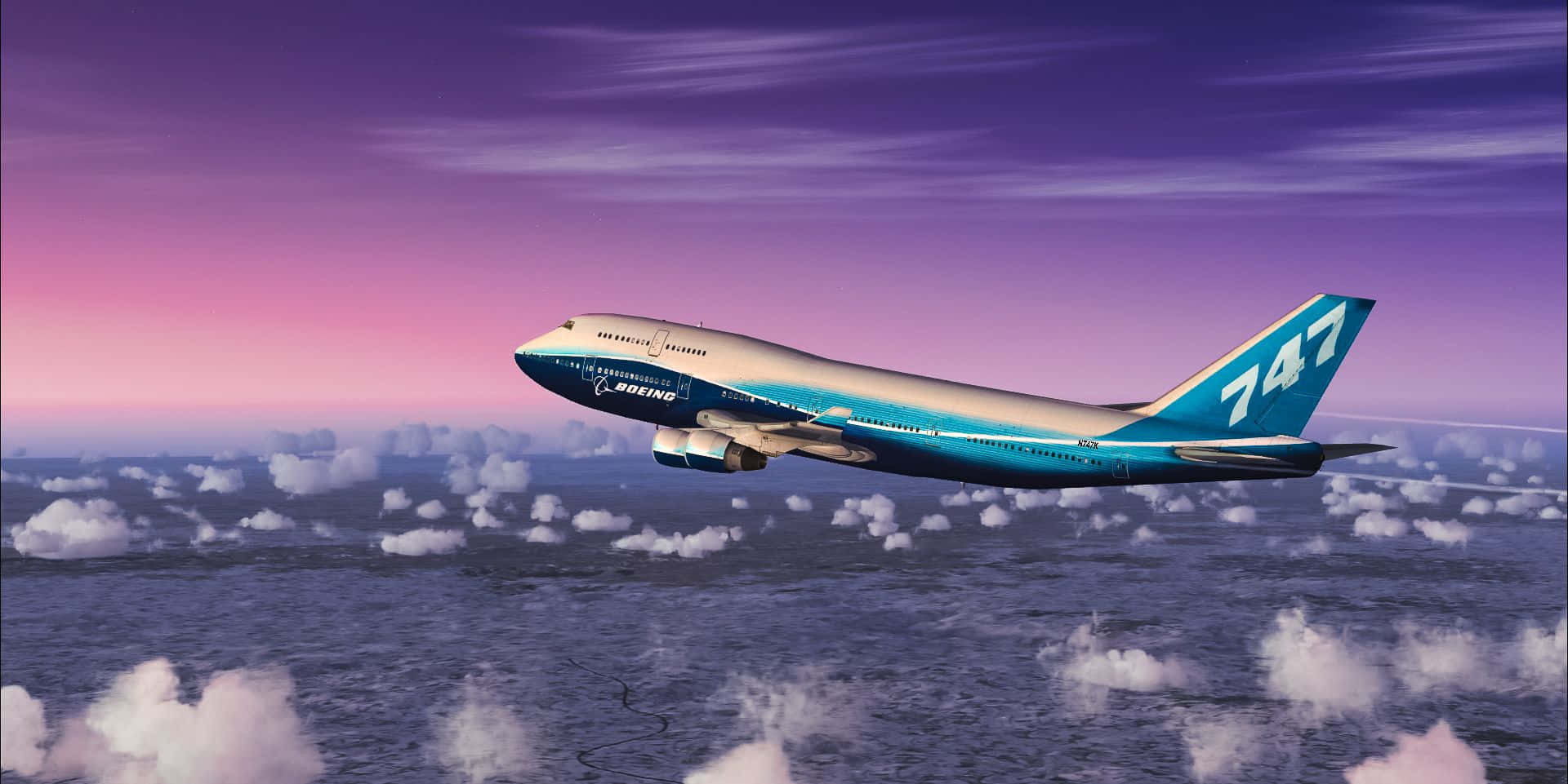 747 Airplane 桌布