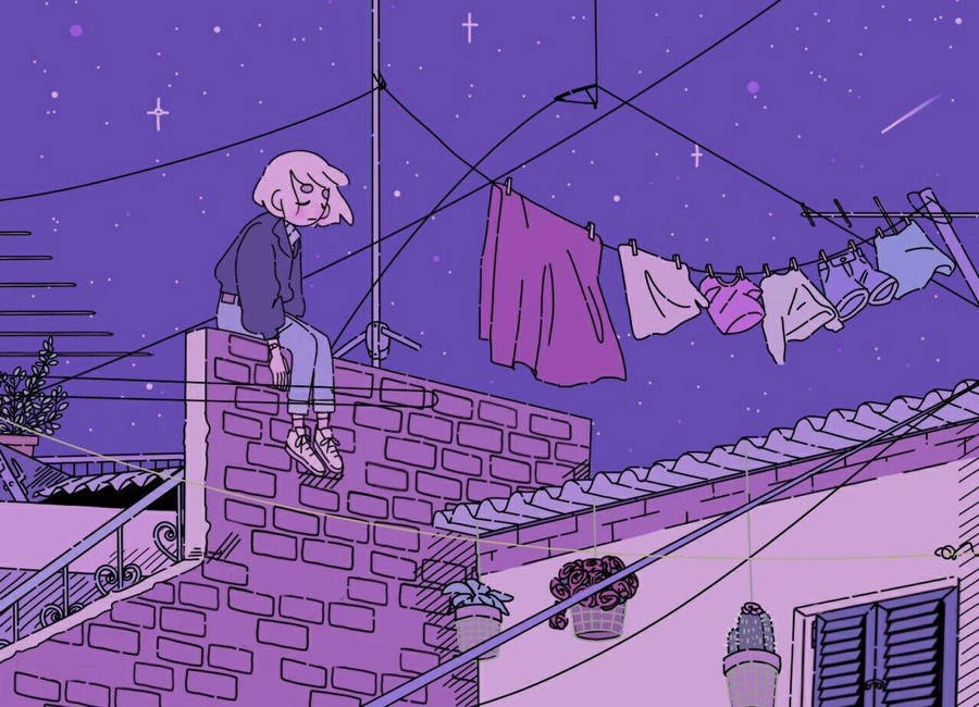 Aesthetic Anime Girl 桌布