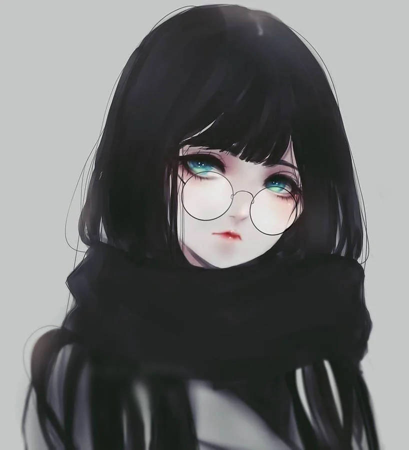 Aesthetic Anime Girl Emo 桌布