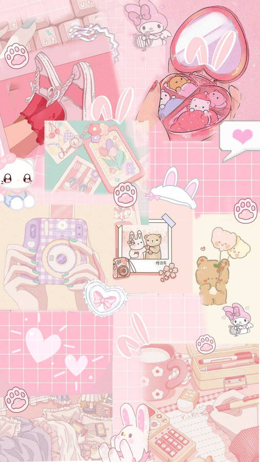 Aesthetic Pink Anime 桌布