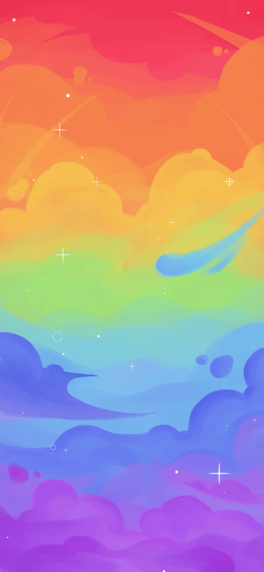 Aesthetic Rainbow Mobile 桌布