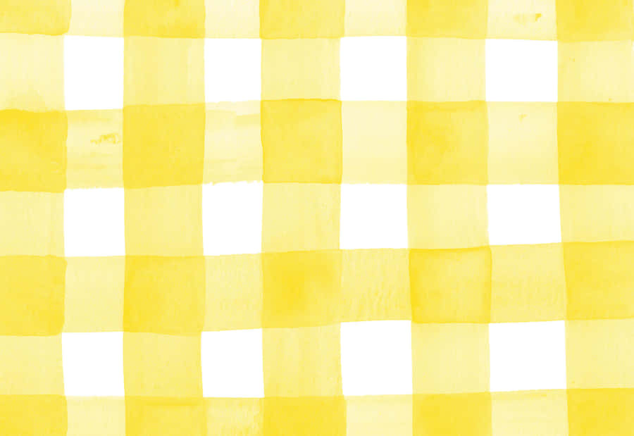Aesthetic Yellow Plaid 桌布