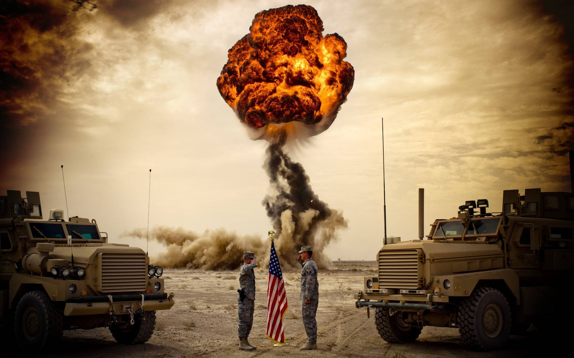 American Flag HD 桌布