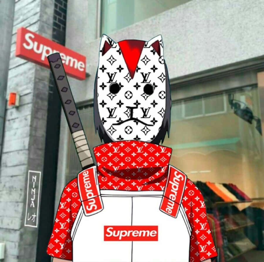 Anime Characters Wearing Supreme 桌布