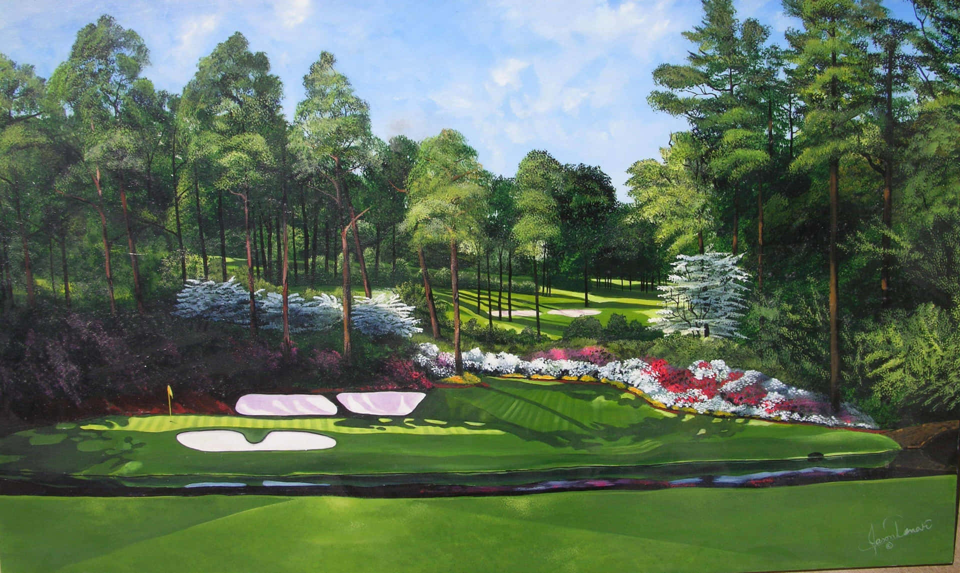 Augusta National iPhone 桌布