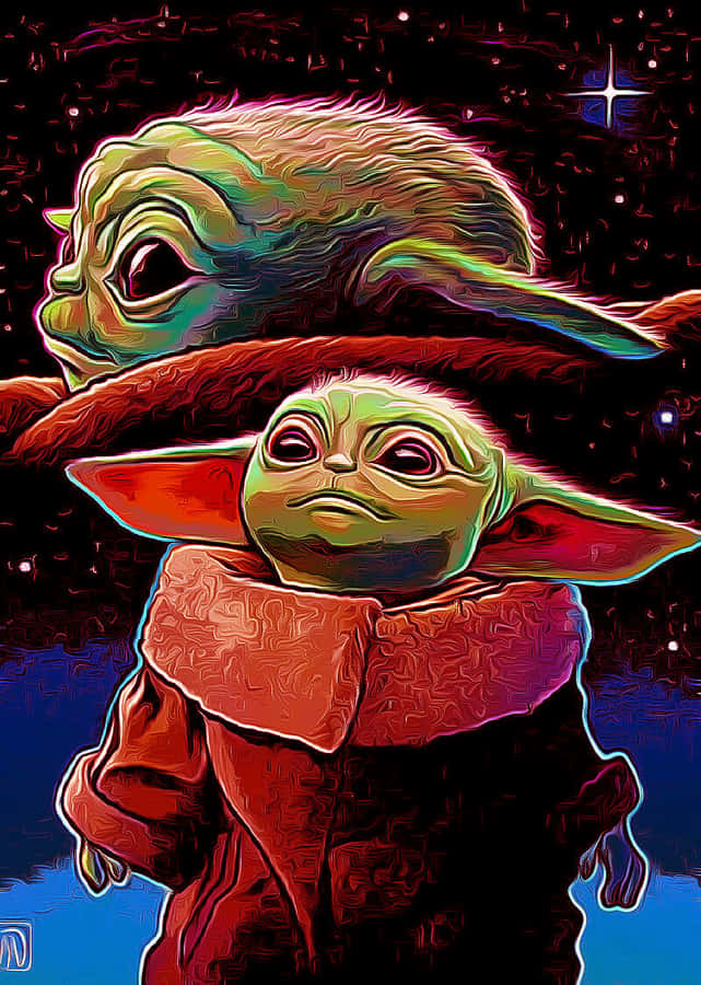 Baby Yoda iPhone 桌布