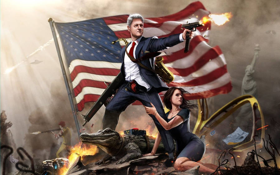 Badass Patriotic 桌布