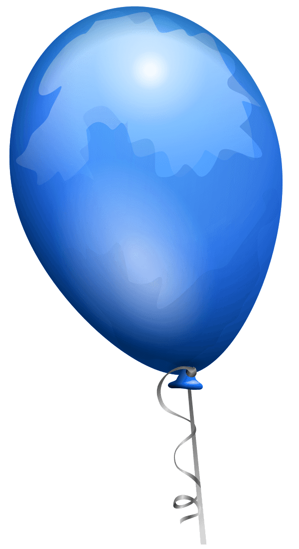 Blue balloon vector image