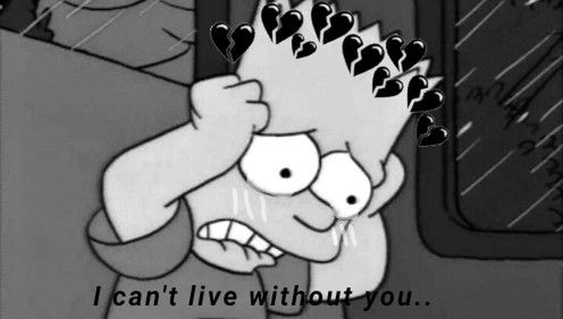 Bart Simpson Sad 桌布