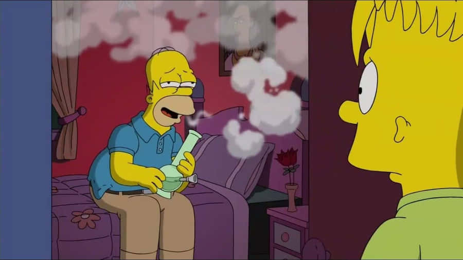 Bart Simpson Weed 桌布