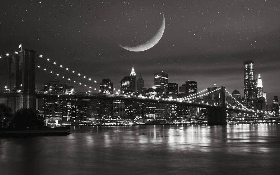 Black And White New York 桌布