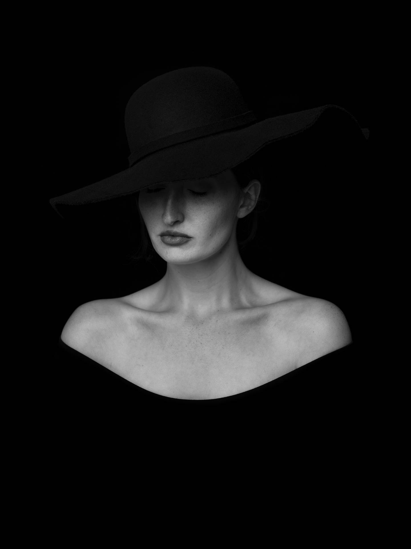 Black And White Portrait 桌布