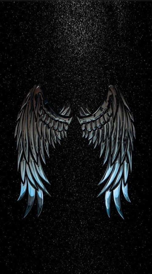 Black angel wings 桌布