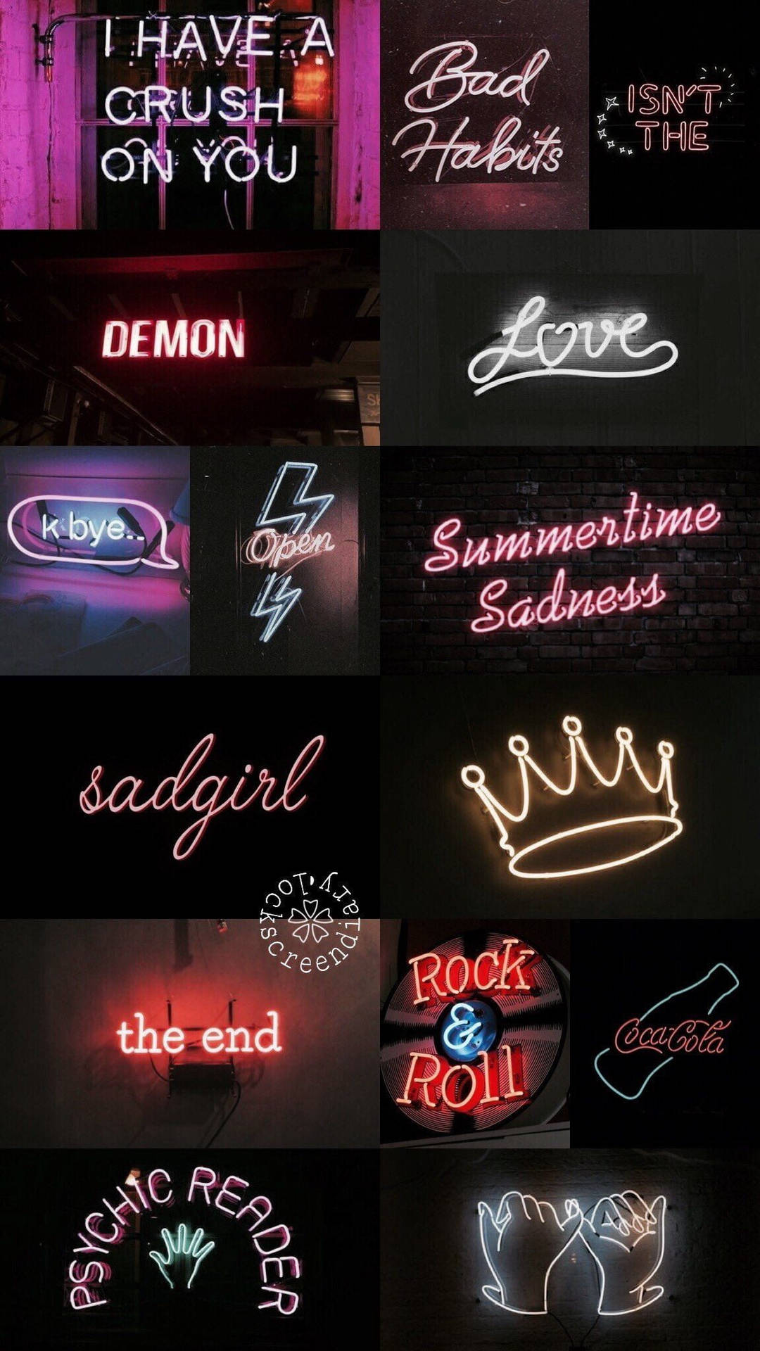 Black Neon Aesthetic 桌布