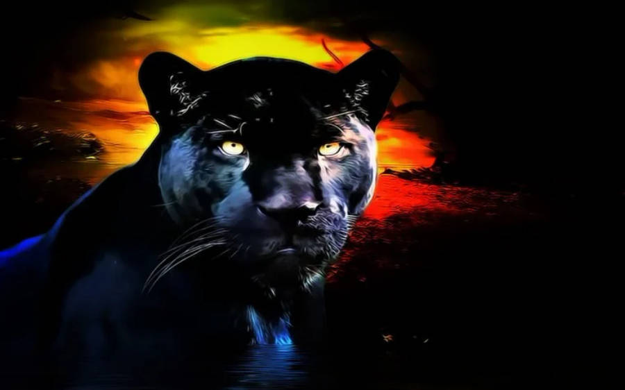 Black Panther Animal 桌布