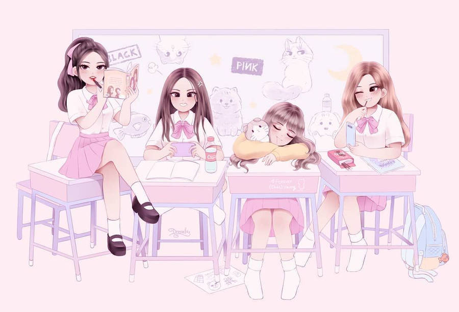 Blackpink Anime 桌布