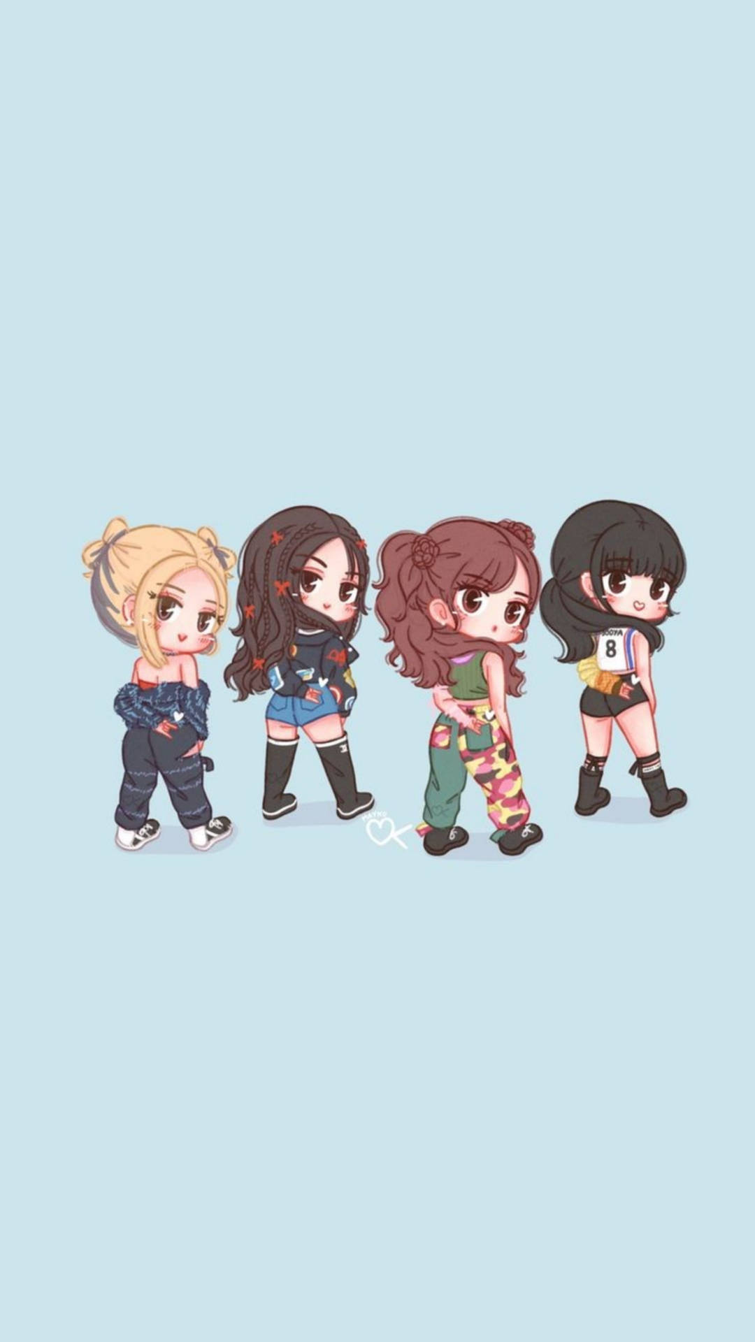 Blackpink Cartoon 桌布