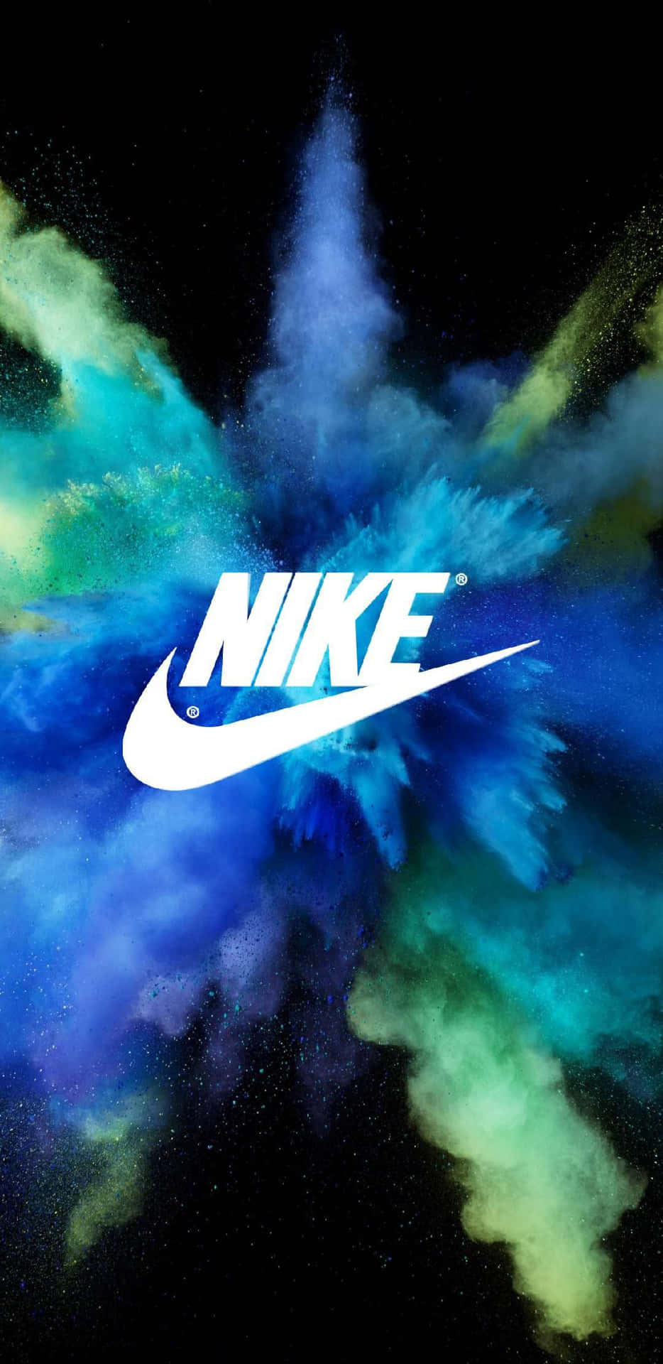 Blue Nike Logo 桌布