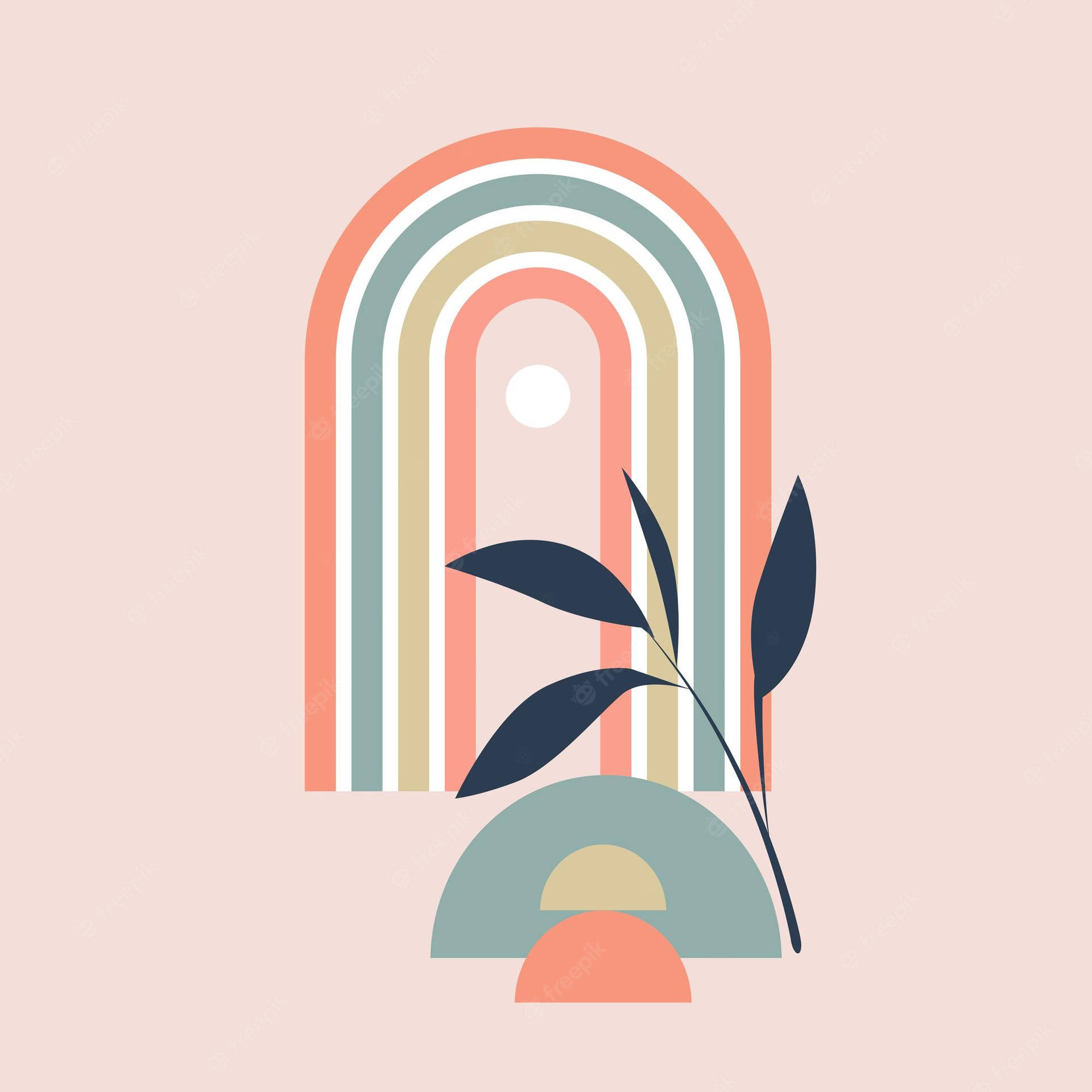 Boho Rainbow 桌布