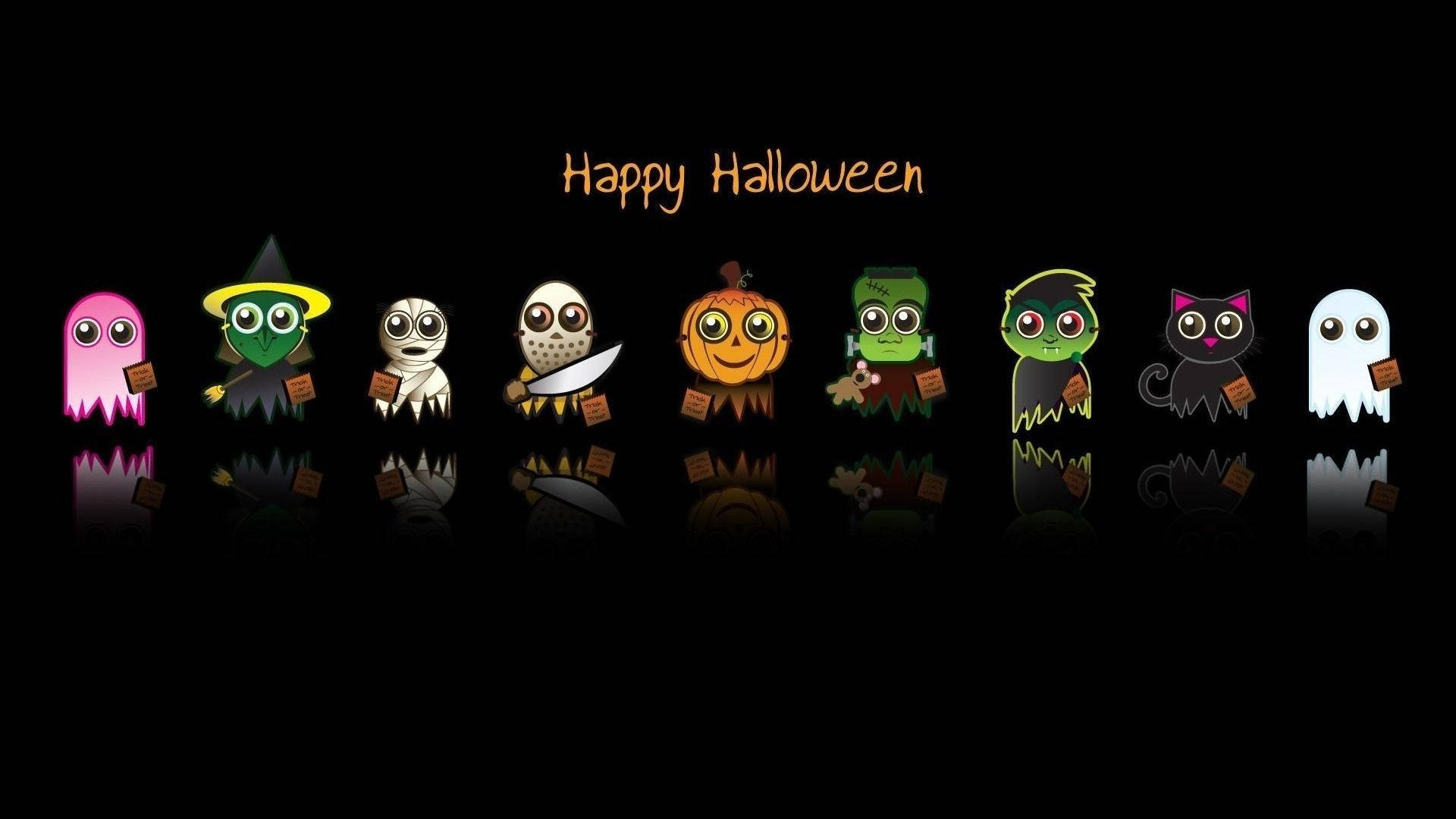 Cartoon Halloween 桌布