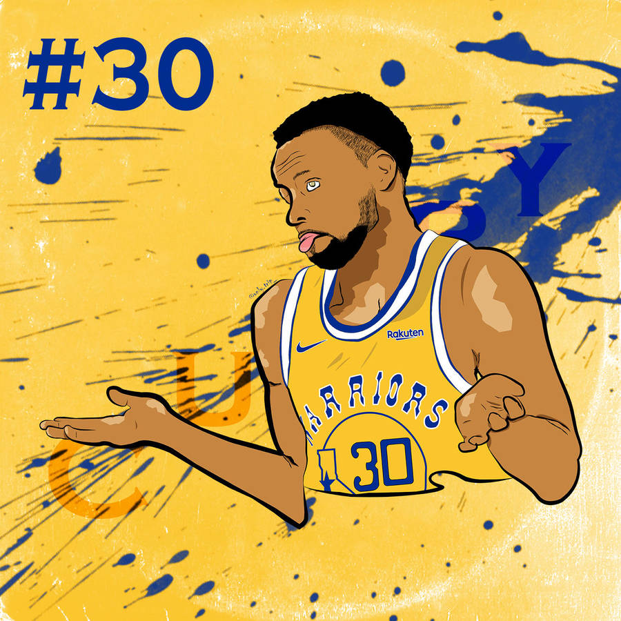 Cartoon Stephen Curry 桌布