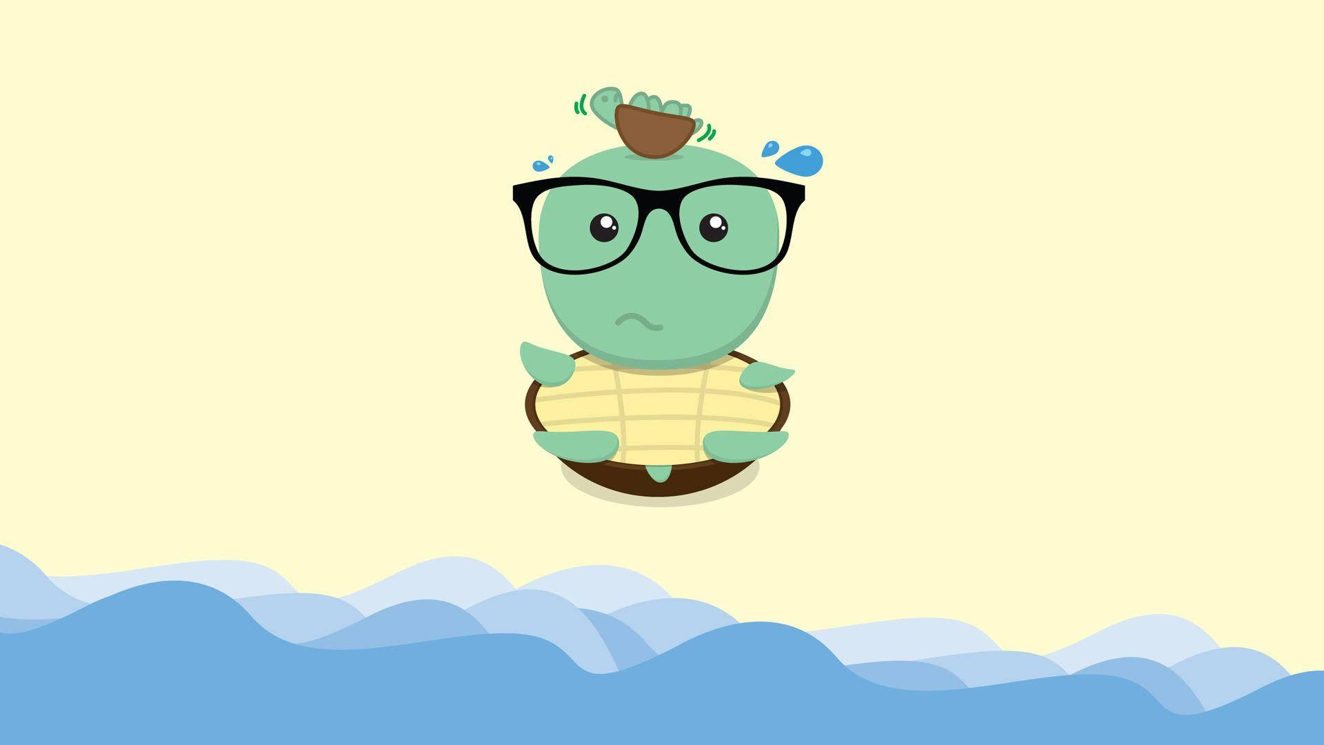 Cartoon turtle 桌布