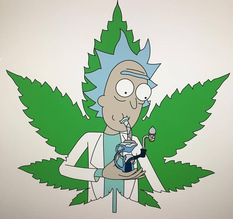 Cartoon Weed 桌布