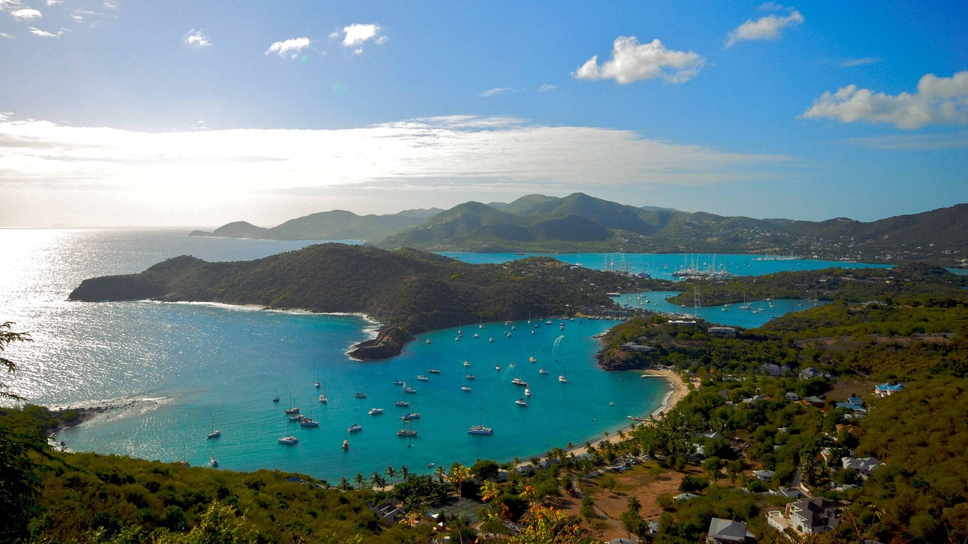 1920x1080 English Harbour Wallpaper Caribbean Islands World Wallpaper in JPG format for free download