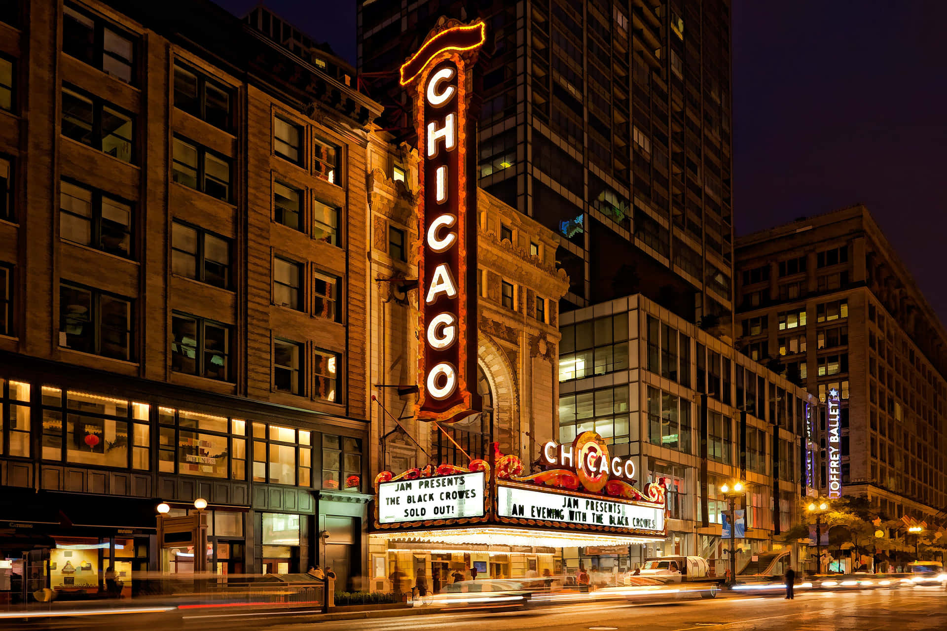 Chicago City Night 桌布