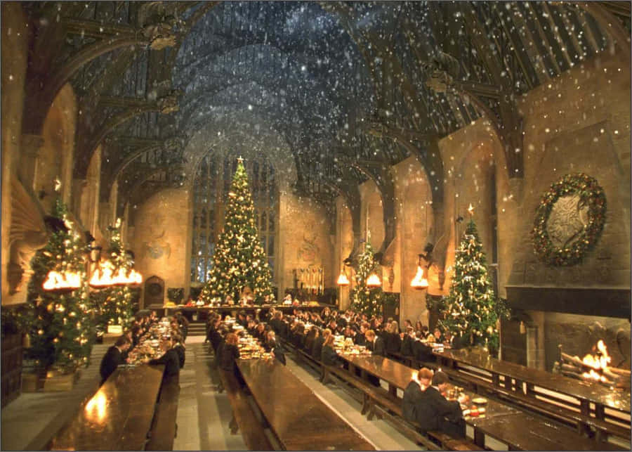 Christmas At Hogwarts 桌布