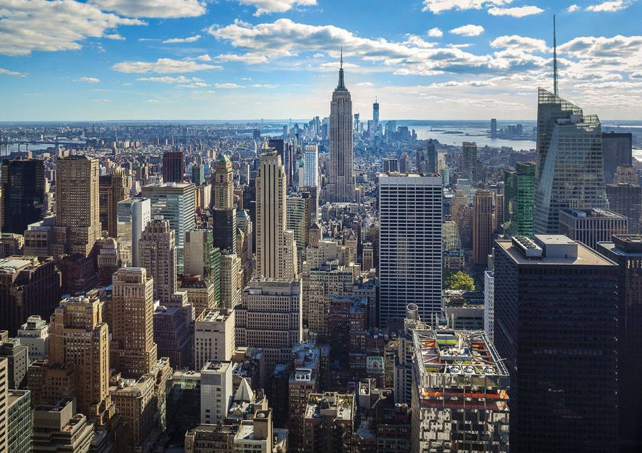 1127x795 New York Skyline, Empire State Building, Manhattan wallpaper wall