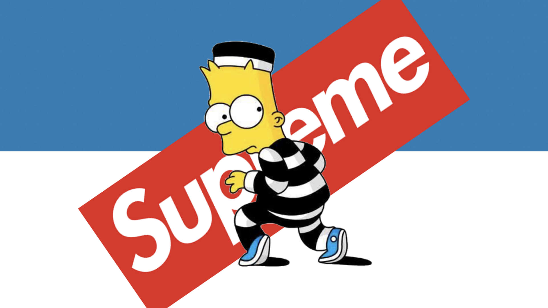 Cool Bart Simpson Supreme 桌布