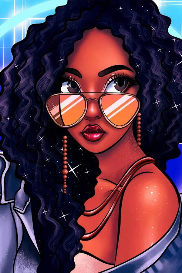 Cool Girl Cartoon 桌布