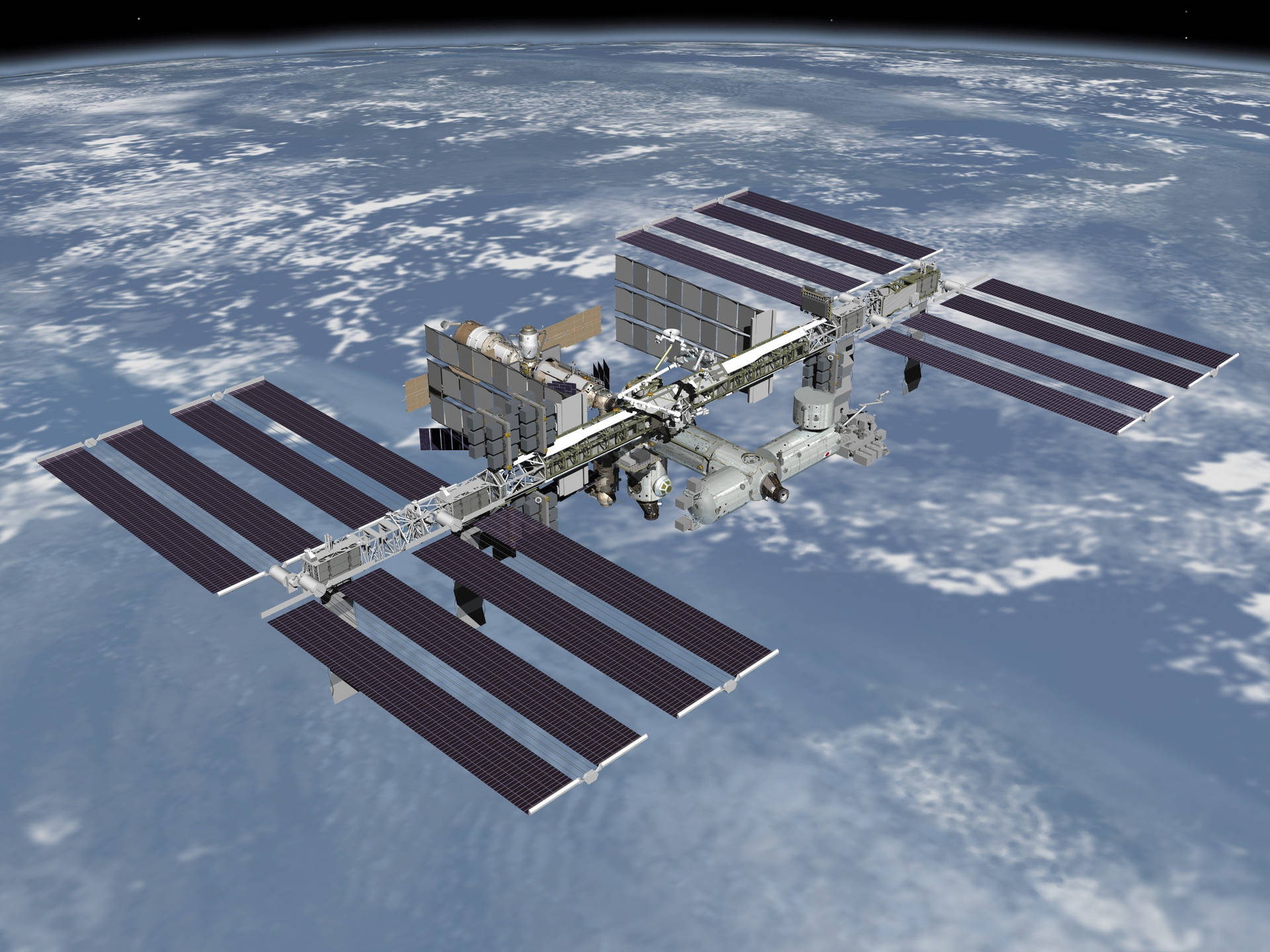 Man Made International Space Station Space Satellite HD Wallpaper | Background Image