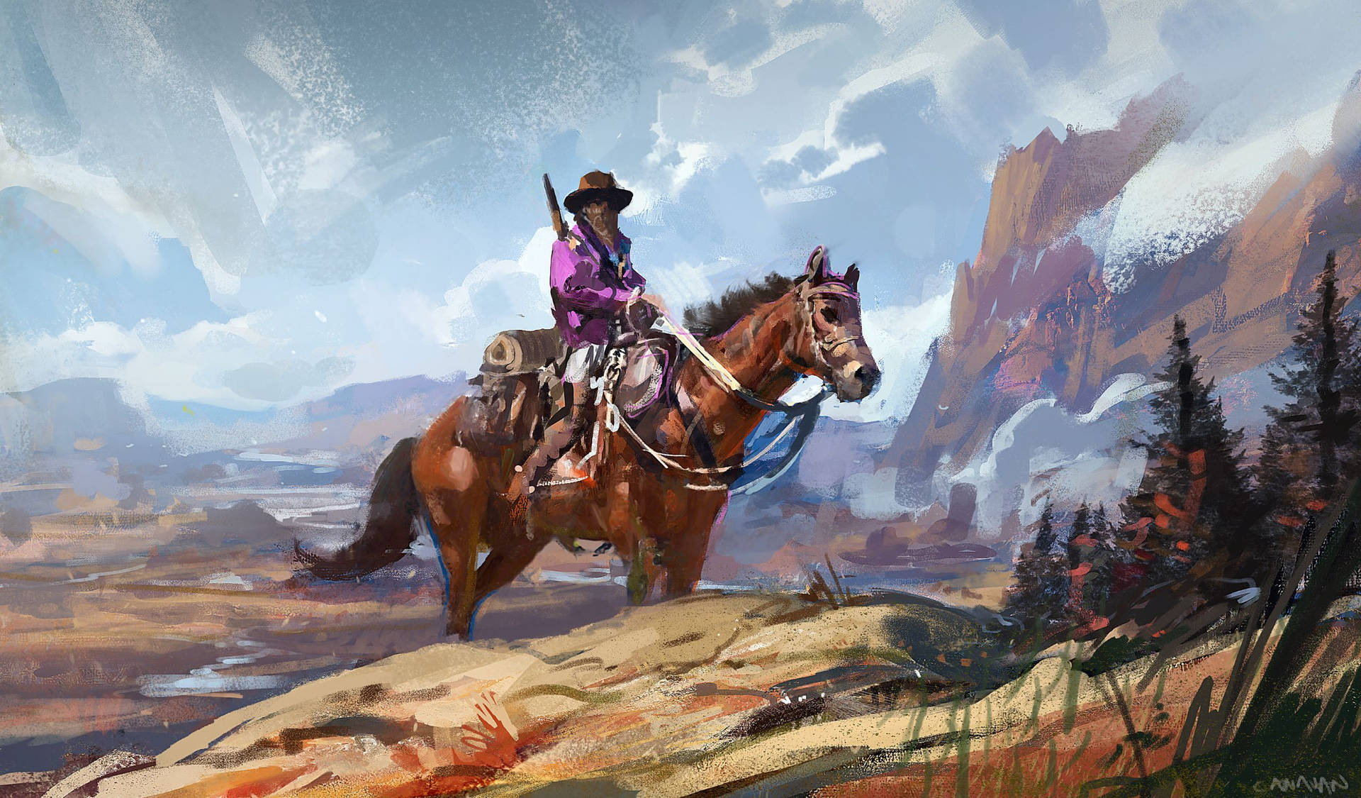 Cowboy 桌布